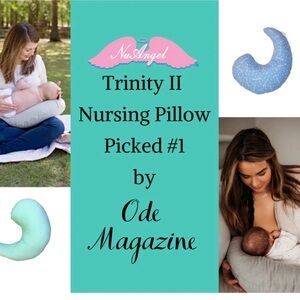 Angel Nursing Pillow Pink and White Support Jesus loves me